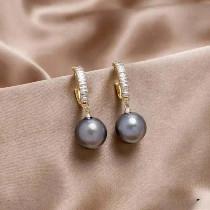 Orecchini Eleganti in Perla e Zirconia