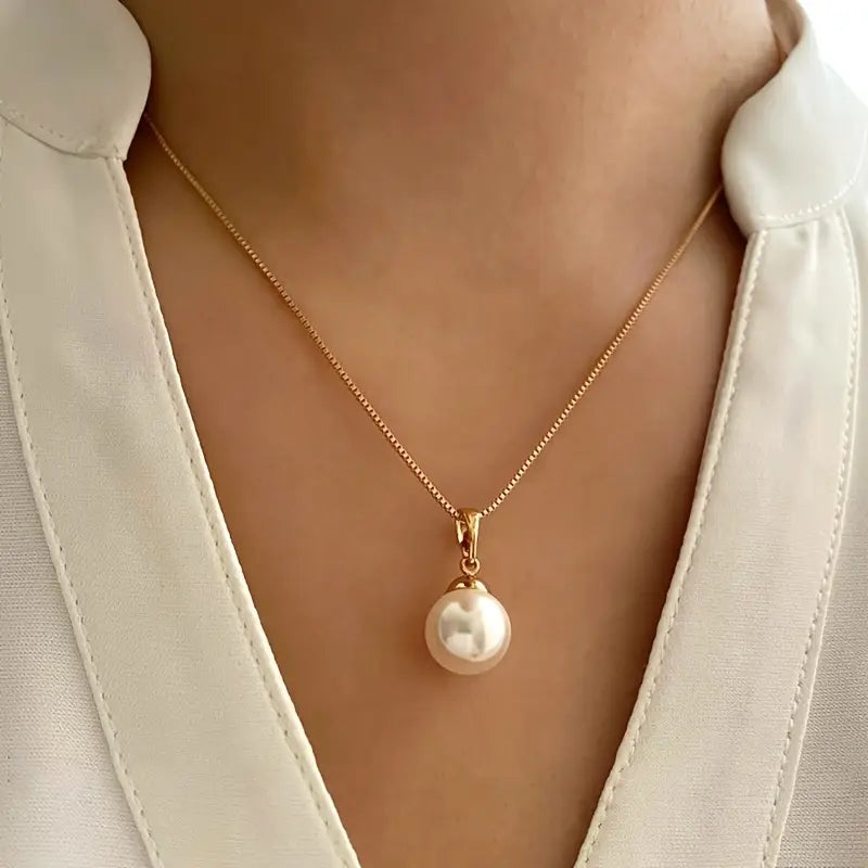 Set di Gioielli in Perle Golden Grace | Oro