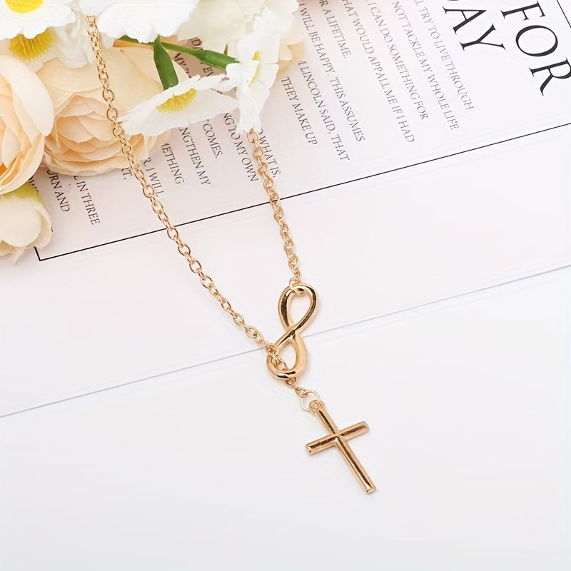Collana con pendente Croce Eterna | Oro