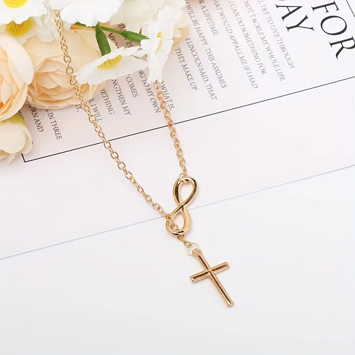 Collana con pendente Croce Eterna | Oro