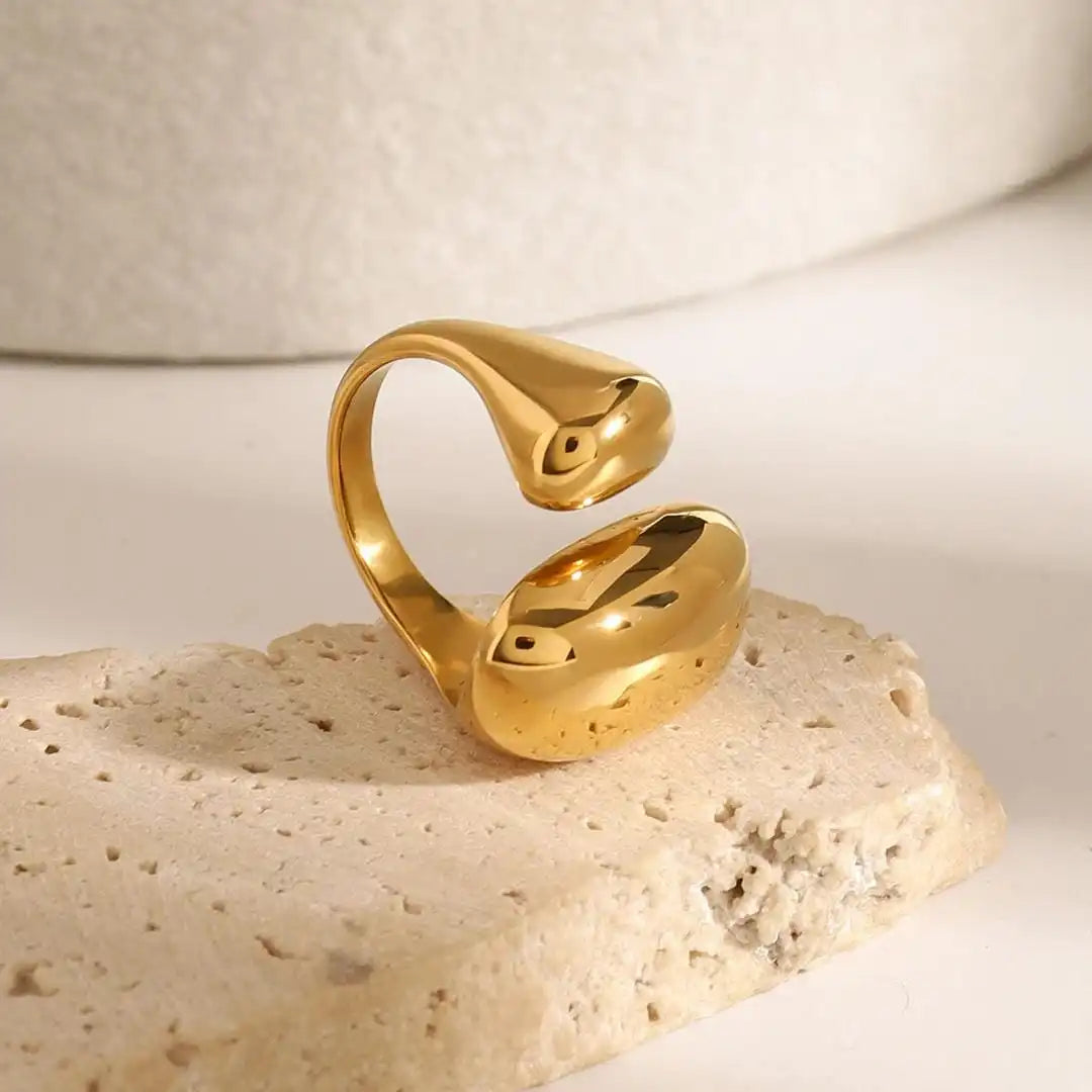 Anello Flusso Oro Minimalista