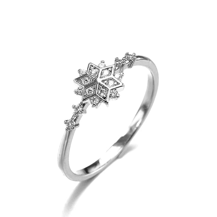 Anello Fiocco di Neve color argento