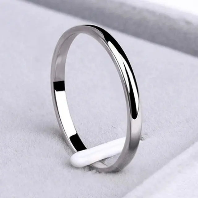Anello semplice color oro e color argento
