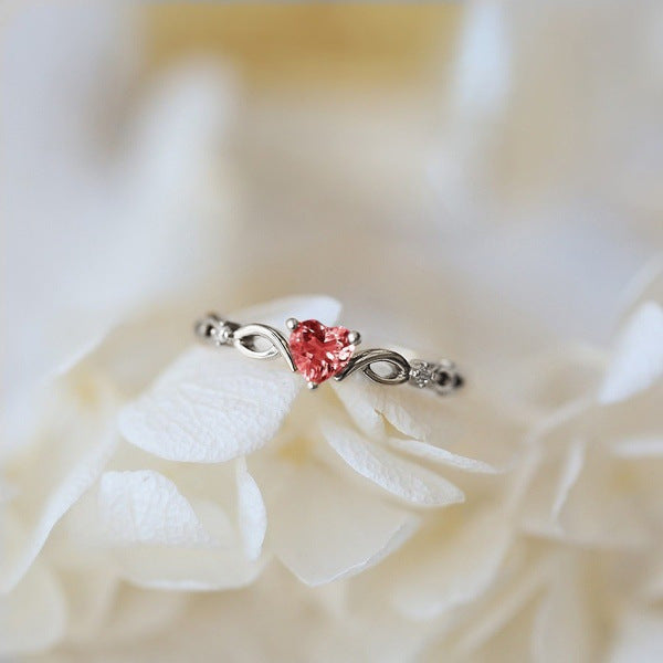 Anello Cuore in Zirconia