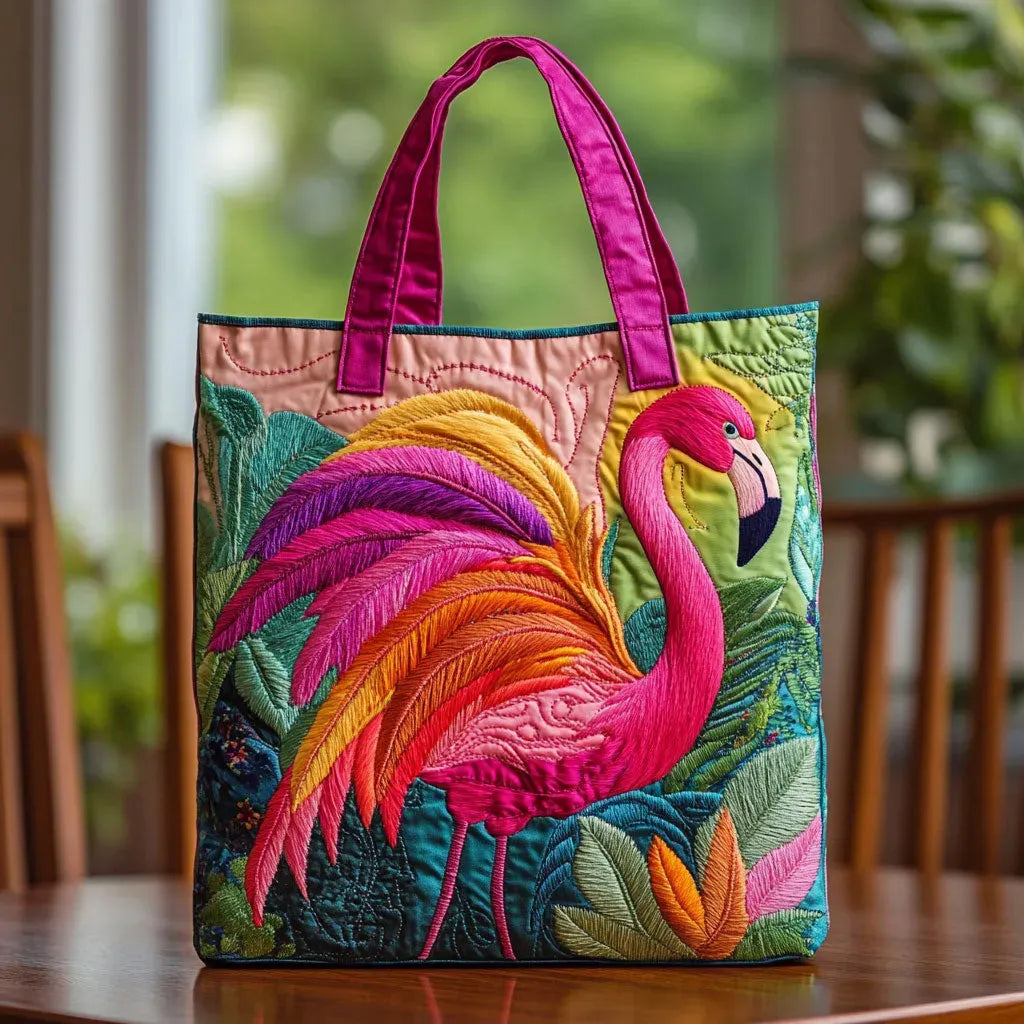 Borsa Artigianale | Flamingo e Arcobaleno
