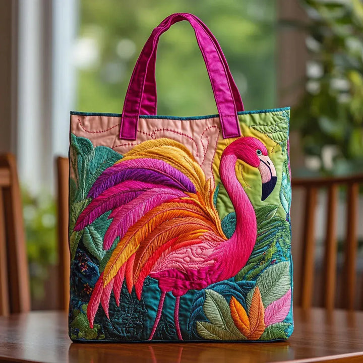 Borsa Artigianale | Flamingo e Arcobaleno