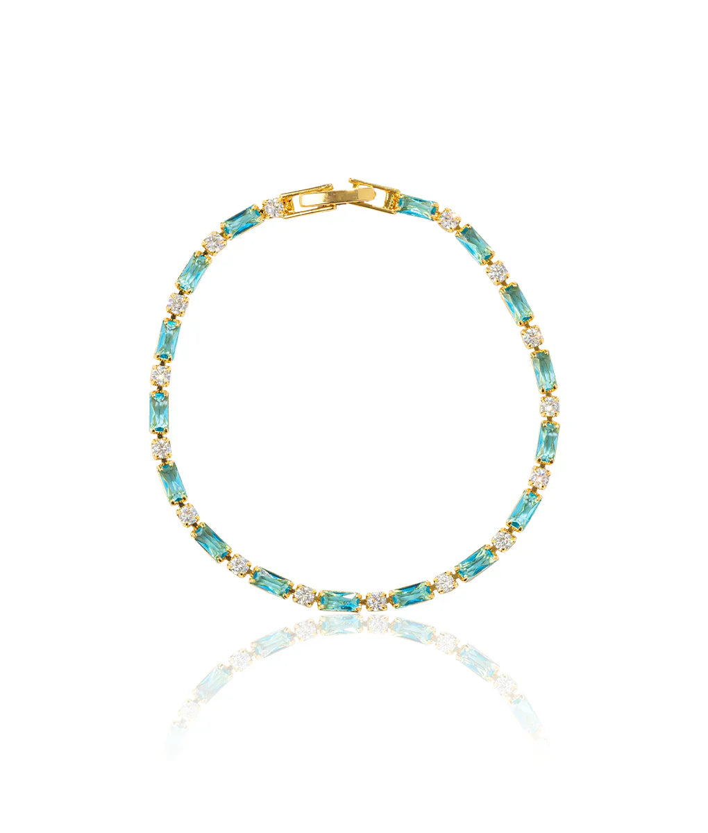 Bracciale in Pietra Turchese Naturale | Oro