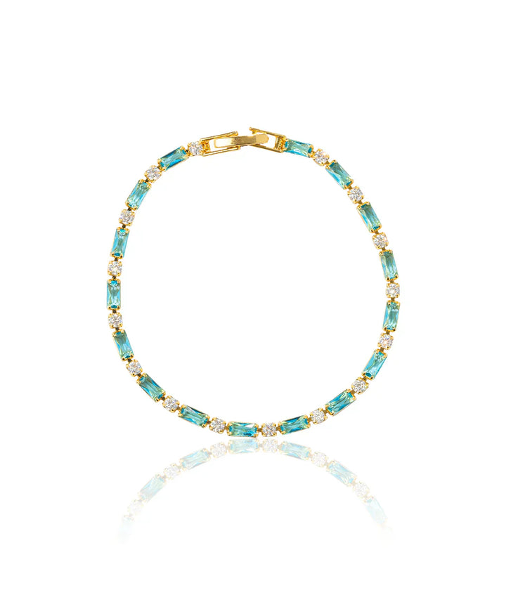 Bracciale in Pietra Turchese Naturale | Oro