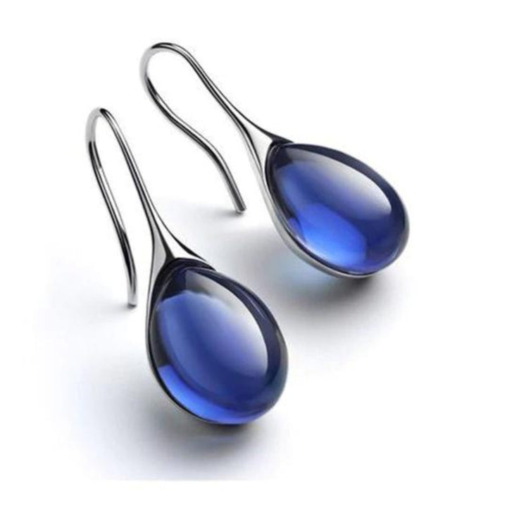 Orecchini a Goccia in Cristallo Oro e color argento