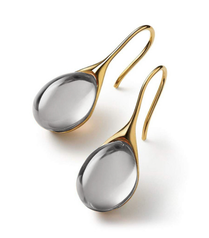 Orecchini a Goccia color oro e color argento