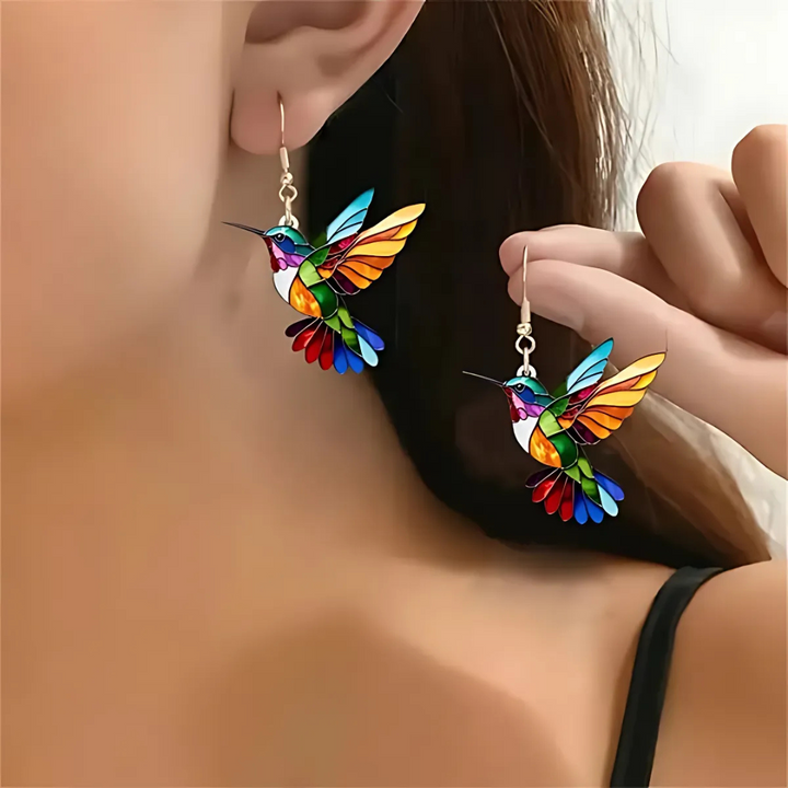 Bellissima collana a forma di colibrì con orecchini in omaggio – Offerta a tempo limitato