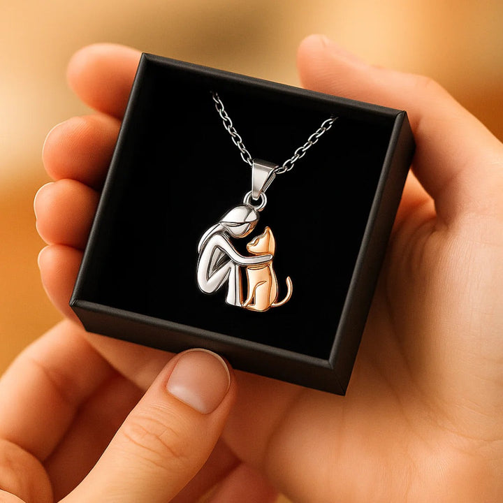 Collana con Ciondolo Abbraccio di Gatto