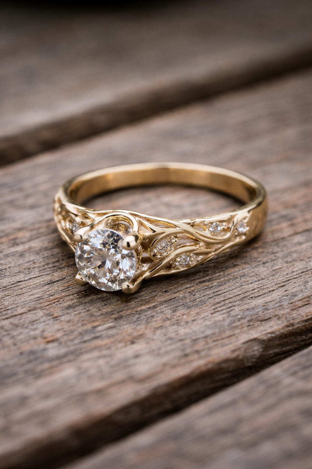 Anello Elegante in Zirconia