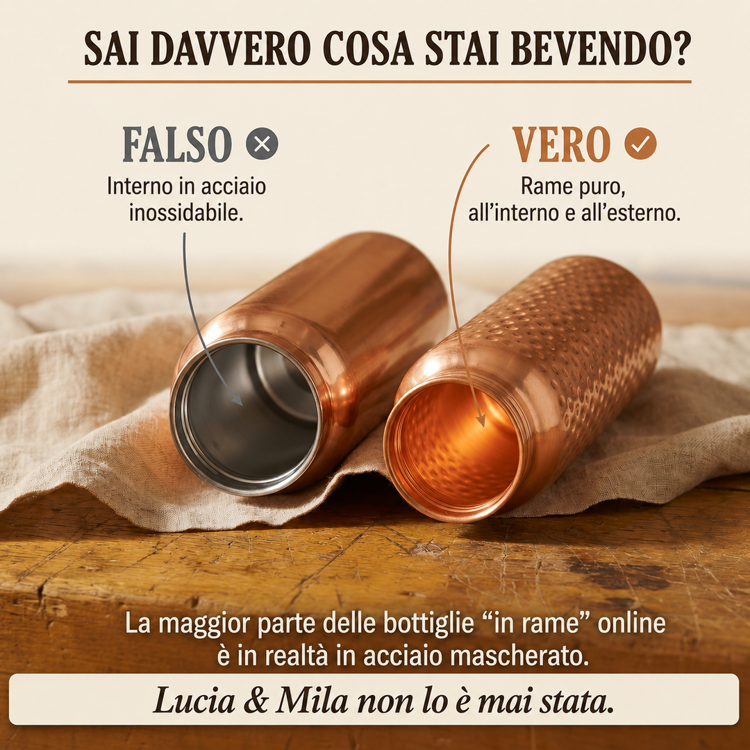 Borraccia in Rame Puro di Lucia & Mila