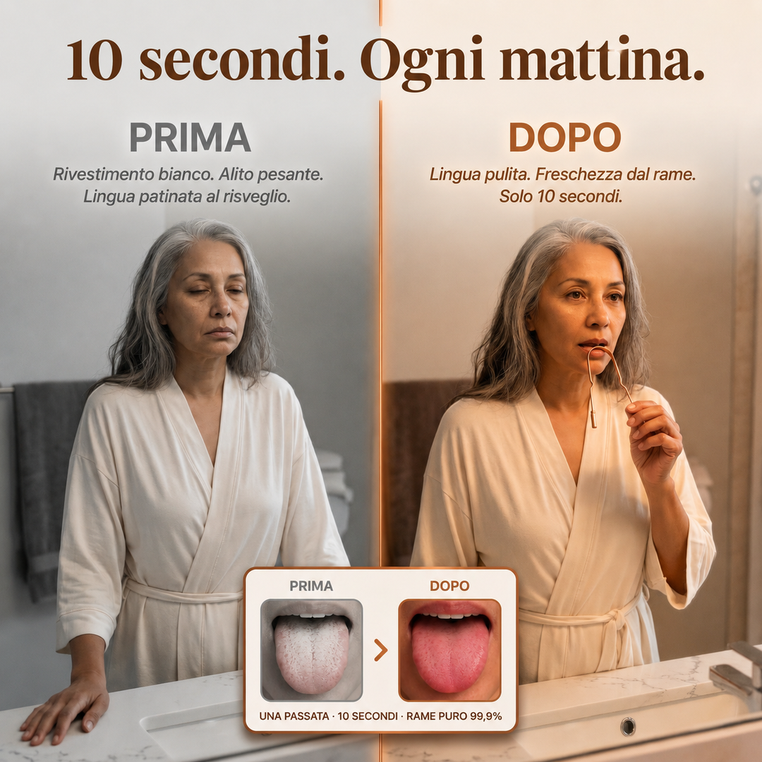 Raschietto per la Lingua in Rame Puro