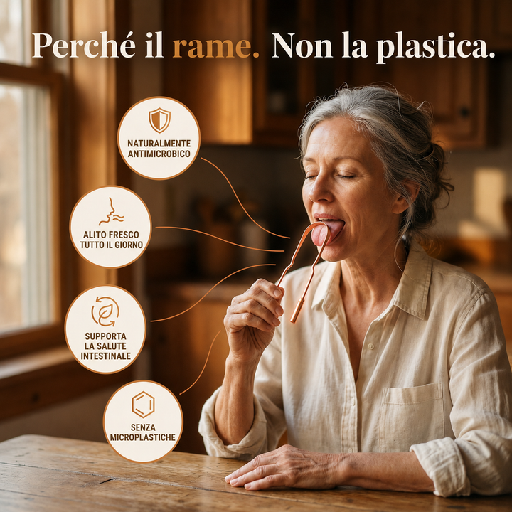 Raschietto per la Lingua in Rame Puro