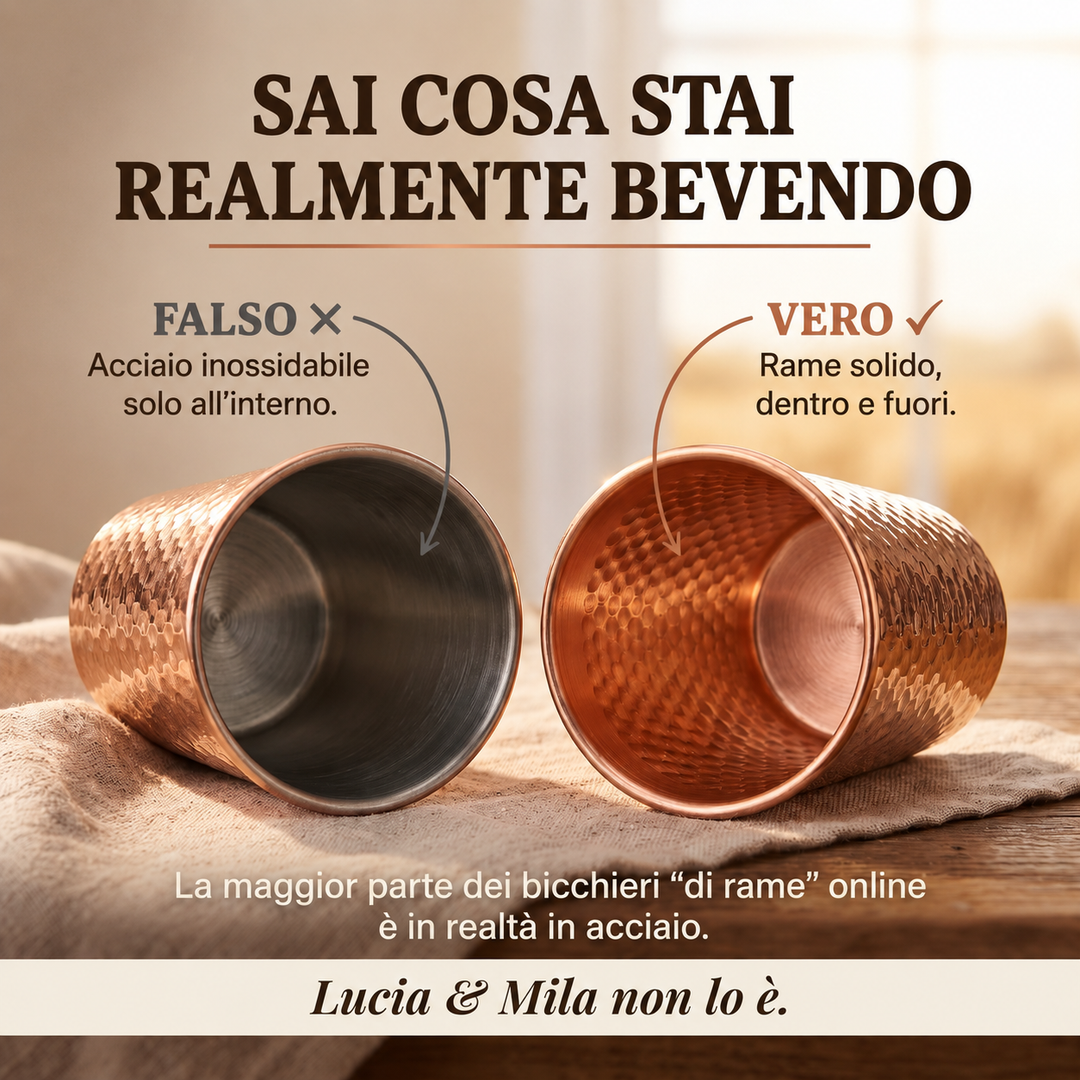 Tazza in Rame Puro di Lucia e Mila