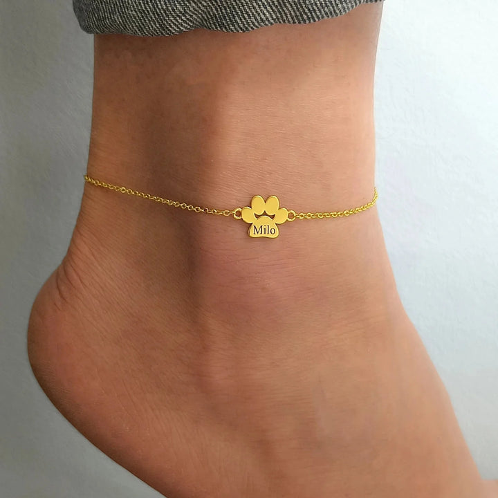 Braccialetto Personalizzato con Nome di Zampa