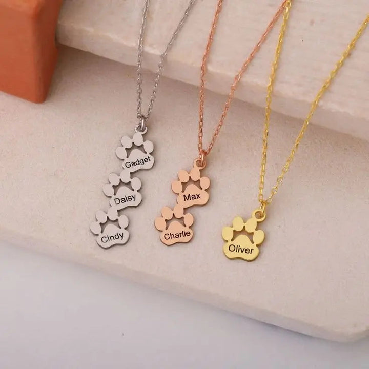 Collana Personalizzata con Nome di Zampa