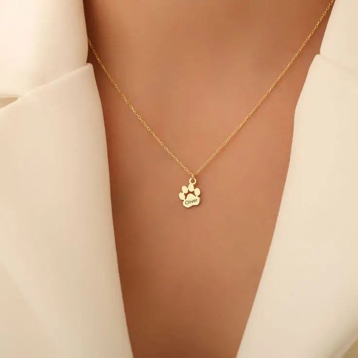 Collana Personalizzata con Nome di Zampa