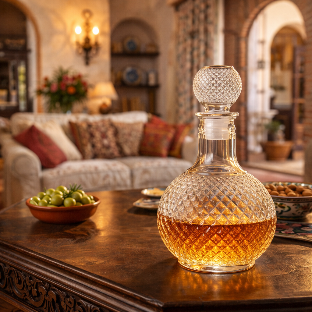 Bottiglia di Whisky – Edizione in Cristallo Tagliato con Tappo