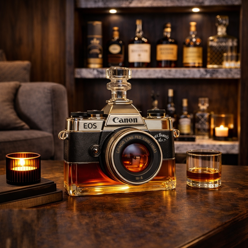 Bottiglia di Whiskey - Edizione Camera