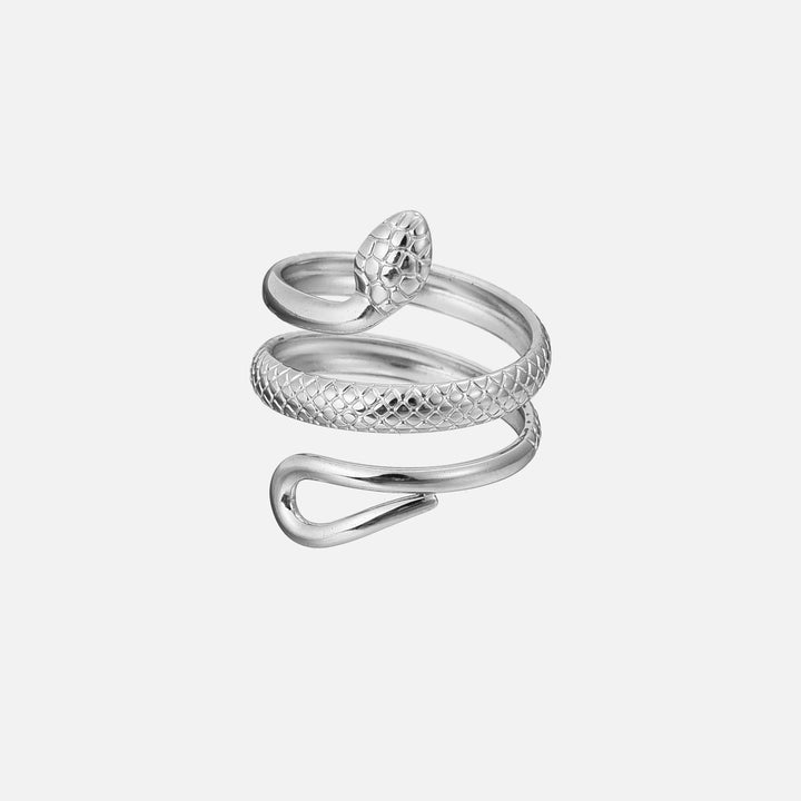 Anello Dettagliato di Serpente (Regolabile)