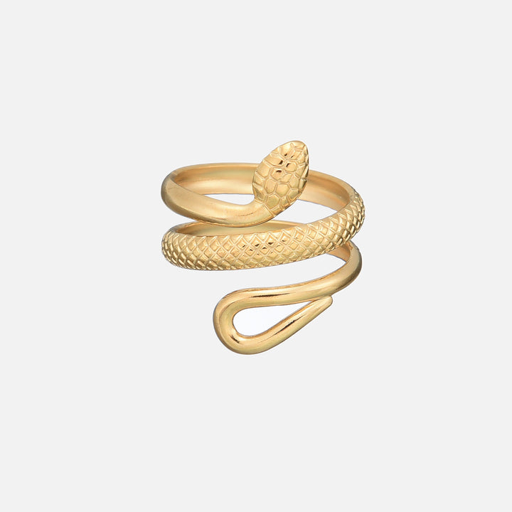 Anello Dettagliato di Serpente (Regolabile)
