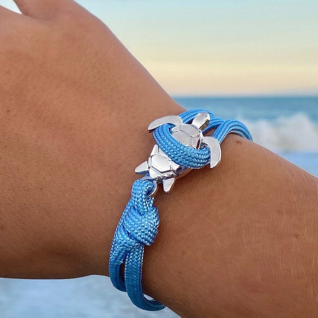 Bracciale fatto a mano a forma di tartaruga marina