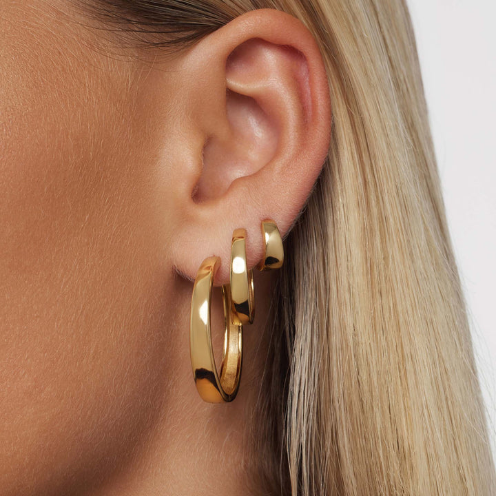 Orecchini a Cerchio Gia Statement | Oro