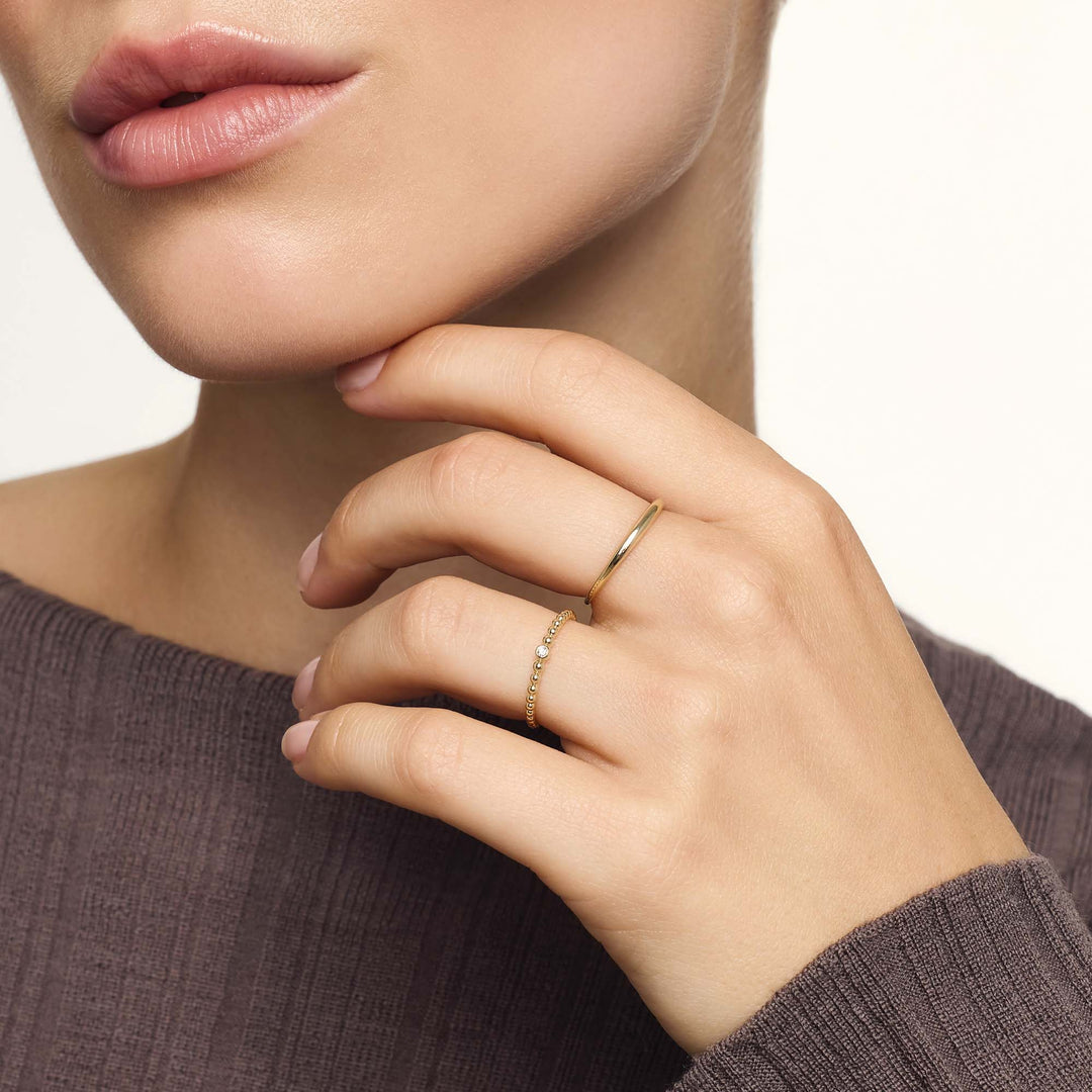 Anello Slim Dome | Oro
