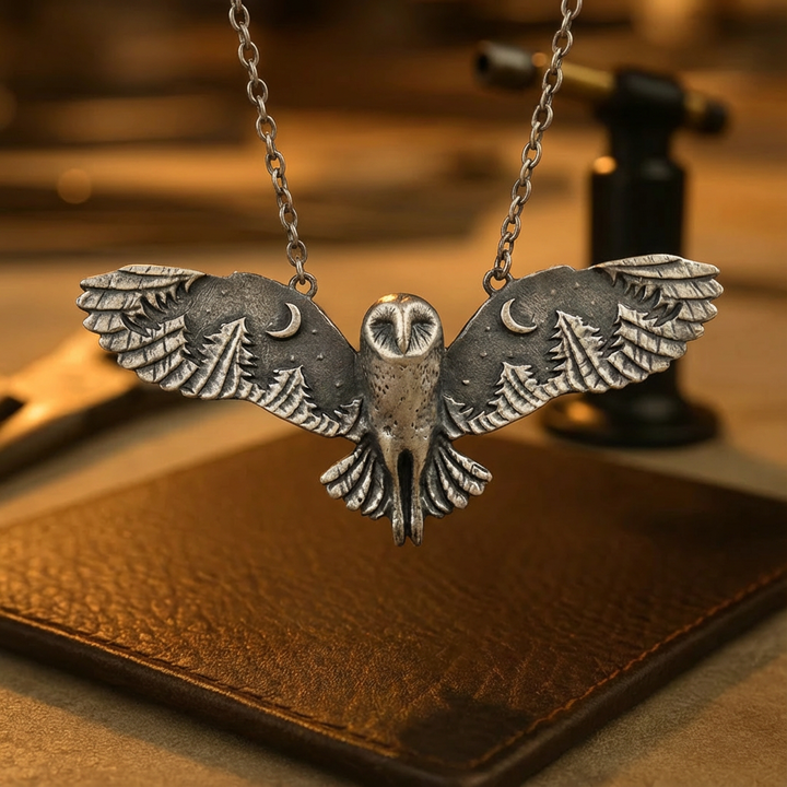Collana Vintage Con Gufo