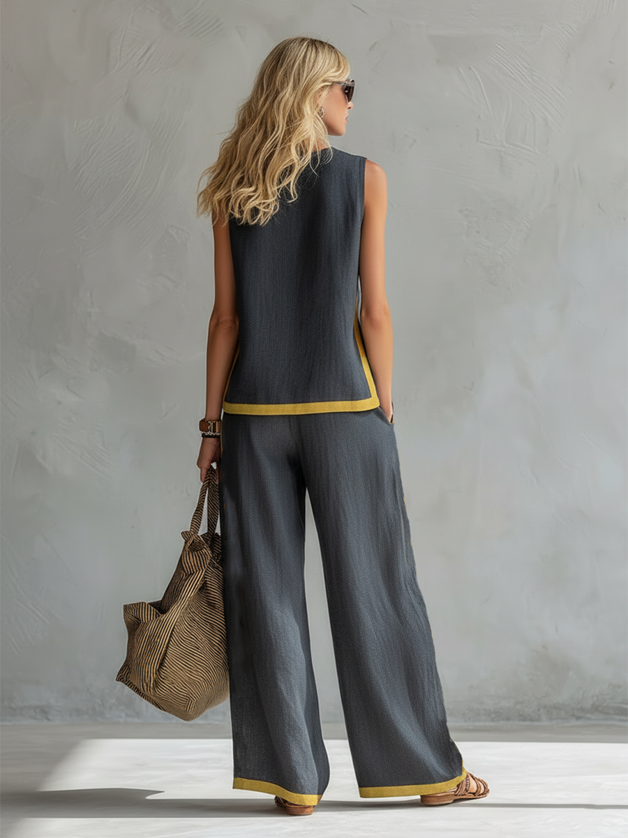 ESSENZIALE - Leila | Set Elegante in Cotone e Lino