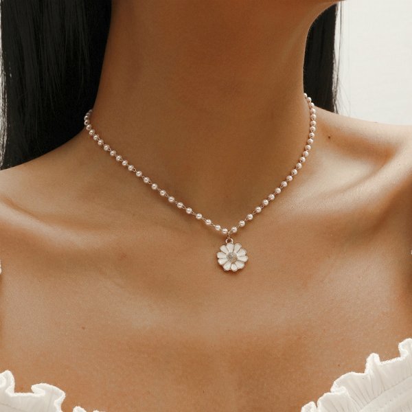 Ciondolo Daisy con Perle