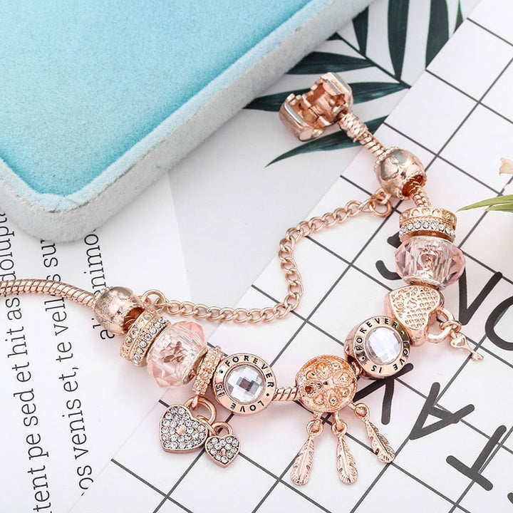 Bracciale Sogno di Rose con Charms Inclusi color argento