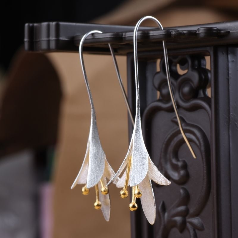 Orecchini a Fiore Argento