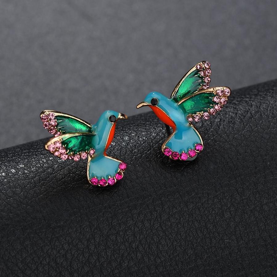 Orecchini a forma di Colibrì in Cristallo