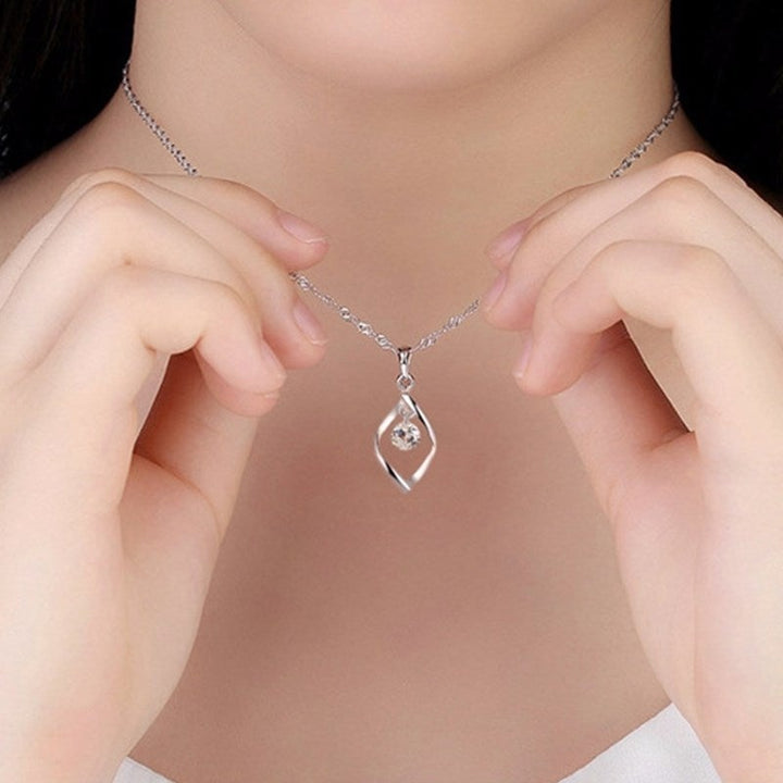 Pendente in Cristallo di Zirconia Argento