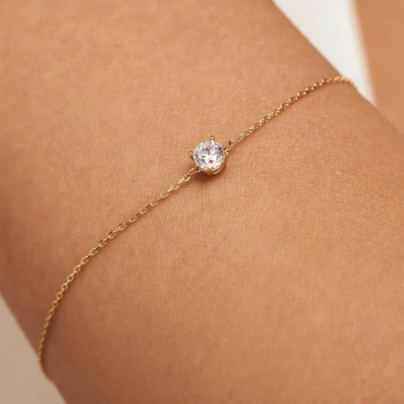 Bracciale in Pietra Moissanite Cléa | Oro