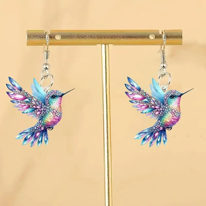 Orecchini a Pendente Colibrì