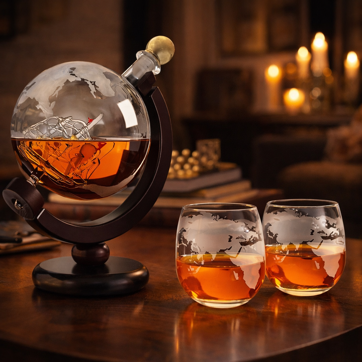 Bottiglia di Whisky - Edizione Mappa del Mondo