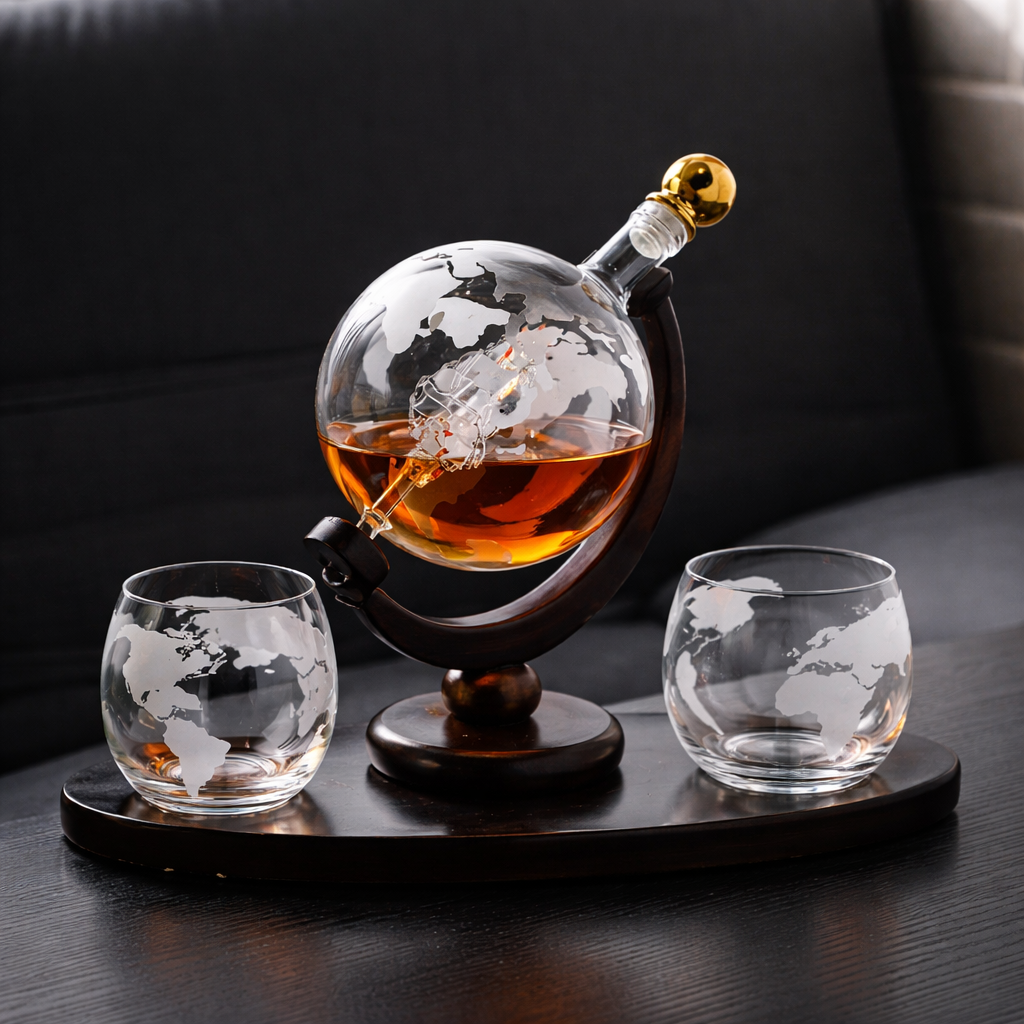 Bottiglia di Whisky - Edizione Mappa del Mondo