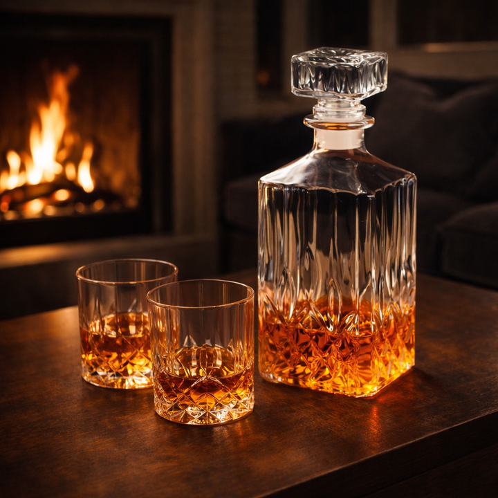 Bottiglia e Bicchieri da Whisky - Edizione Originale