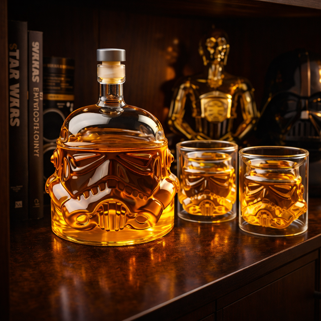 Bottiglia e Bicchieri da Whisky - Edizione Star Wars
