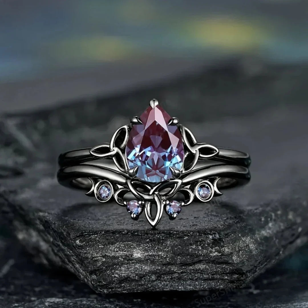 Anello a Strati di Ametista