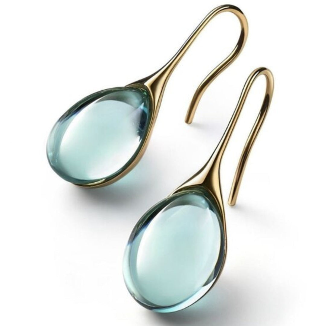 Orecchini a Goccia color oro e color argento