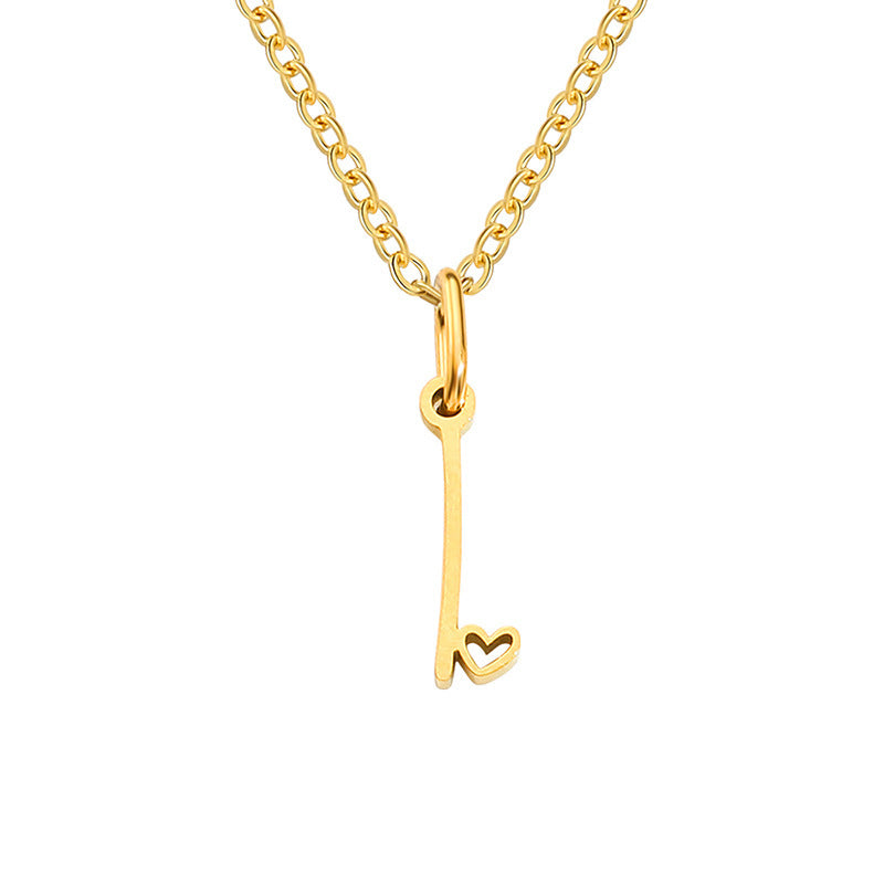 Collana con Iniziale Cuore | Oro