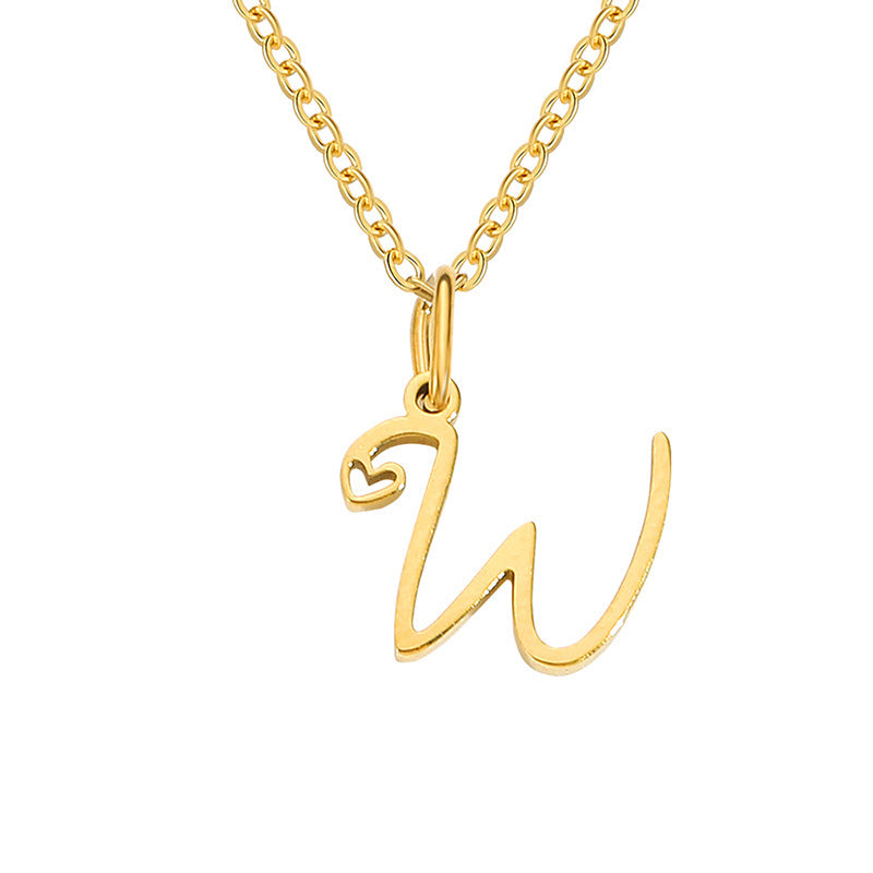 Collana con Iniziale Cuore | Oro