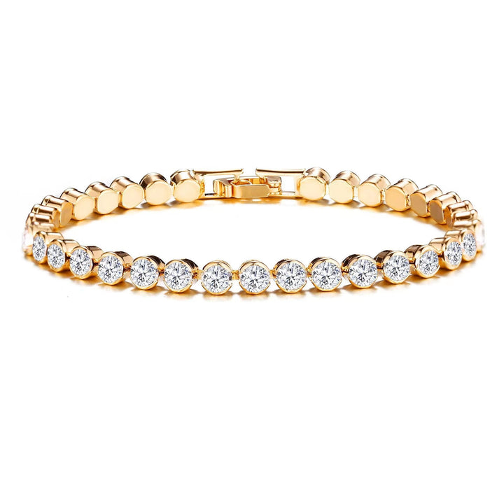 Bracciale Tennis a Taglio Rotondo | Oro