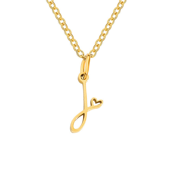 Collana con Iniziale Cuore | Oro